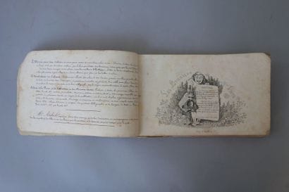 Sept volumes in-folio sur le thème du dessin:...