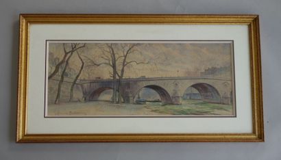 Georges BUISSON (XIX-XXème siècle)
Le Pont...