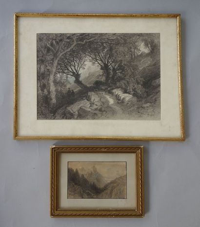 François Fortuné FEROGIO (1805-1888)
Le sous-bois....