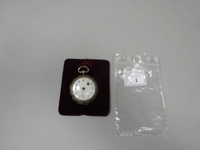 Montre de gousset à coq en argent (800),...