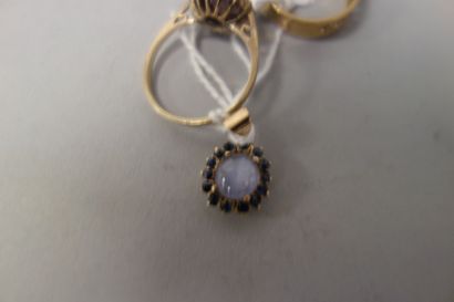 Lot en or jaune (750) comprenant :

- une...