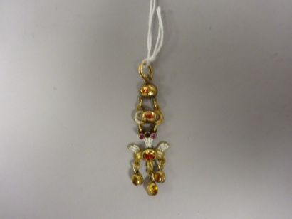 Pendentif colombe du saint Esprit en or jaune...