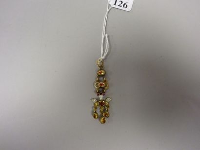 Pendentif colombe du saint Esprit en or jaune...