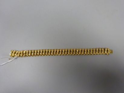 Bracelet articulé en or jaune (750) à maille...