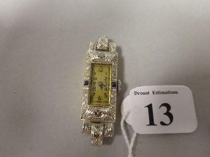 Boîtier de montre bracelet de dame en or...