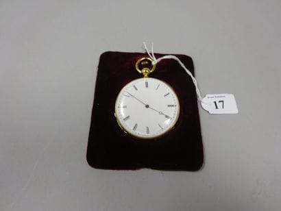 Montre de gousset en or jaune (750), cadran...