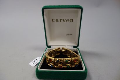 CARVEN 

Bracelet ruban articulé en métal...