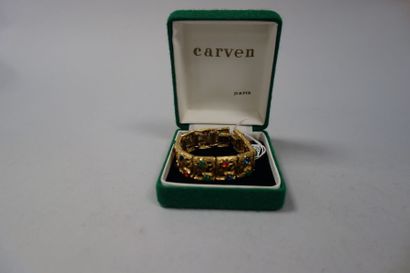 CARVEN 

Bracelet ruban articulé en métal...