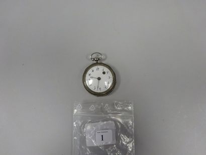 Montre de gousset à coq en argent (800),...
