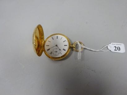 Montre de gousset en or jaune (585), cadran,...