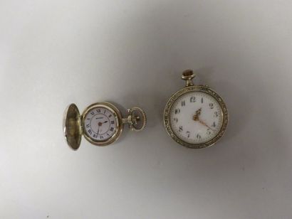 Lot comprenant :

- Montre de gousset et...