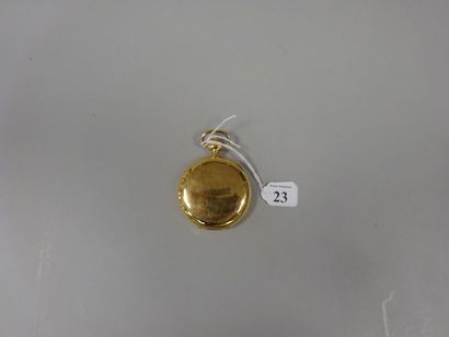 Montre savonette en or jaune (750), couvercle...