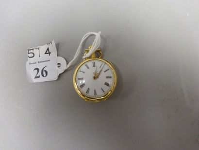 Montre de col en or jaune (750), le couvercle...