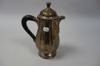 Cafetière en argent (925) sur piédouche à...