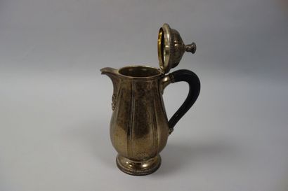Cafetière en argent (925) sur piédouche à...