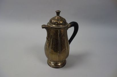 Cafetière en argent (925) sur piédouche à...