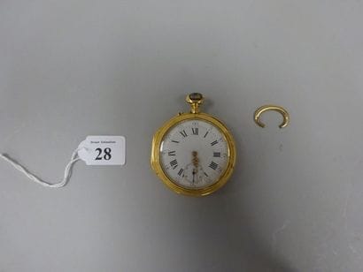Montre de gousset en or jaune (750), cadran...