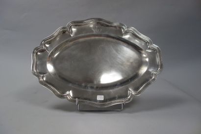 BOULENGER

Plat ovale en métal argenté décor...