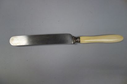 - Douze couteaux de table, à manches violoné...