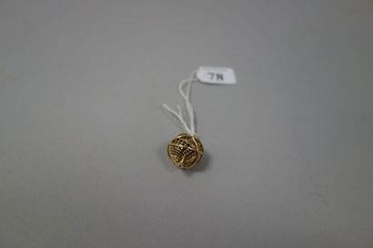 Pendentif en or jaune (375) figurant une...