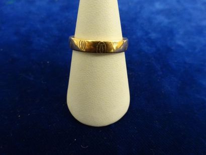 CARTIER

Alliance en or jaune (750) à motif...