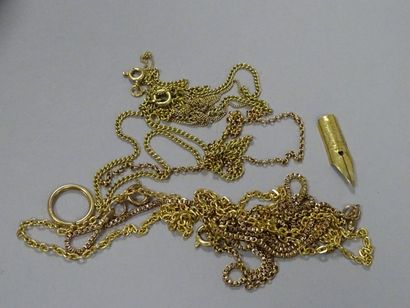 Lot de débris d'or jaune (750) 

Poids brut...