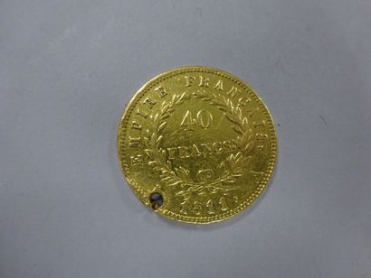 FRANCE

Pièce de 40 francs or 1811,

Napoléon...