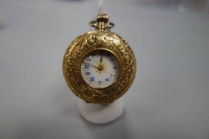 Montre demi savonette en or jaune (750),...