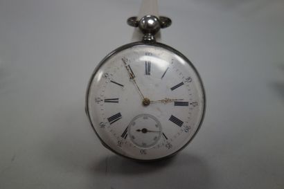 Montre de gousset en argent (925), cadran...