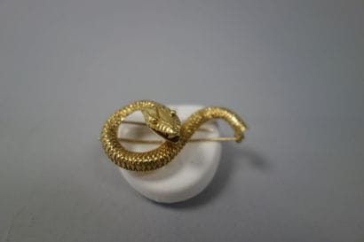 LALAOUNIS 

Clip de revers en forme de serpent...