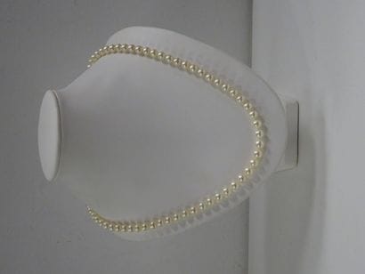 Collier de perles de culture en chocker,...