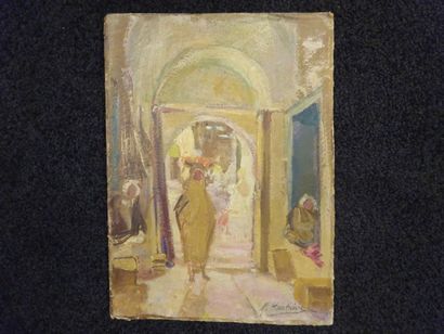 Mathilde HAUTRIVE (1881-1963)
Scène de rue
Huile...