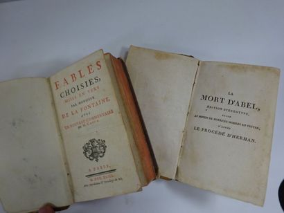 Lot de deux volumes :LA FONTAINEFables choises,...