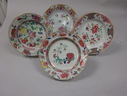 CHINE, Compagnie des IndesQuatre assiettes...