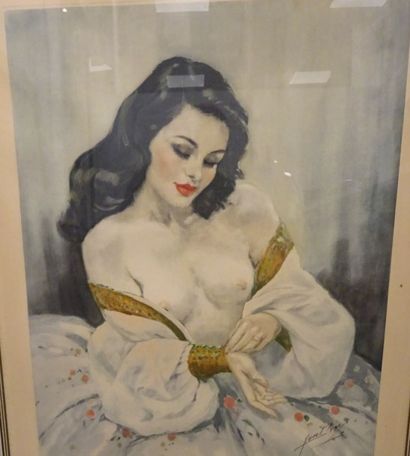 Yves Diey (1892-1984)
Femme aux seins nus
Lithographie...