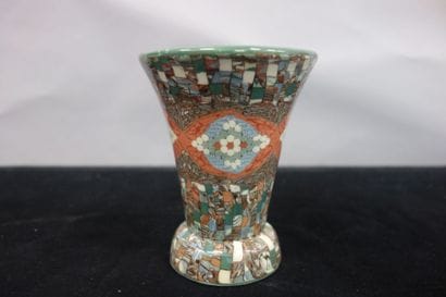 GERBINO. Vallauris.Petit vase cornet sur...
