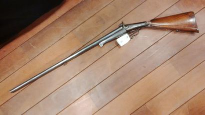 Fusil de chasse à broche, à canons juxtaposés...