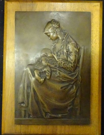 Alexandre CHARPENTIER (1856-1909)Jeune mère...