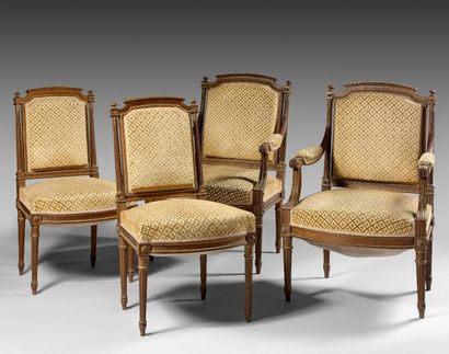 Mobilier de salon comprenant un canapé, une...