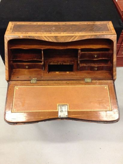 Bureau de pente en bois naturel et bois de...