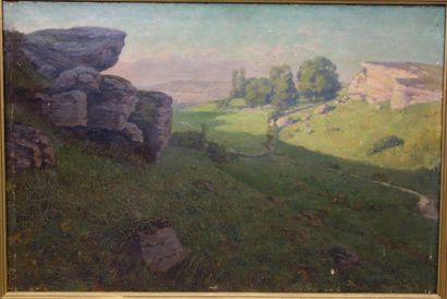 Jules Alfred HERVÉ-MATHÉ (1868-1953)Paysage...