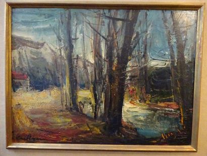 Rodolphe COILLOME?Environ des Andelys,Huile...