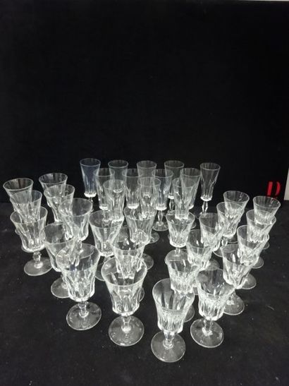 BACCARAT
Ensemble de verres à pied en cristal,...