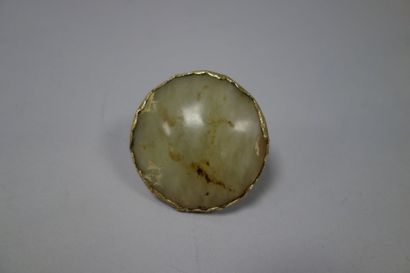 Christiane BILLET 
Bague en bronze doré ornée...