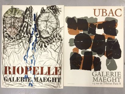 Galerie MAEGHT 

RIOPELLE et UBAC

Deux affiches...