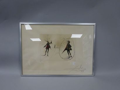 D'après Salvador Dali (1904-1989)
Deux personnages....