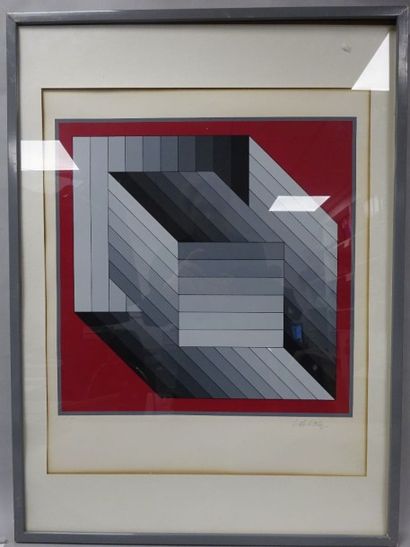 Victor VASARELY (1906-1997)
Composition géométrique...