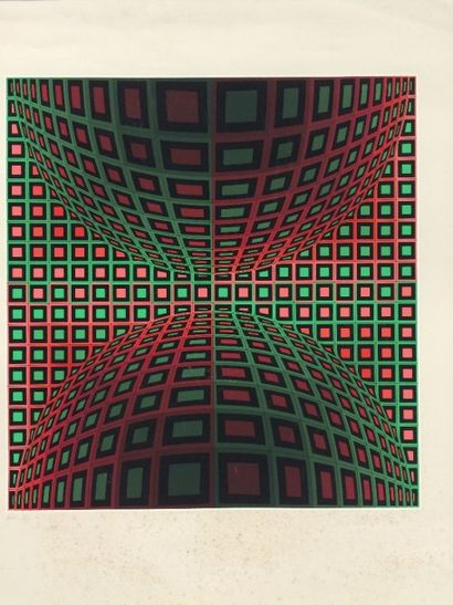 Victor VASARELY (1906-1997)
Composition abstraite.

Estampe...