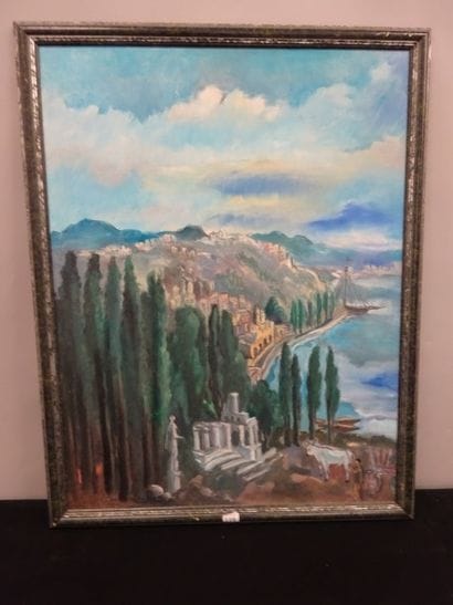Hermine DAVID (1886-1970)
Paysage de la côte...