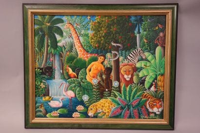 André NORMIL (1934)
Adam et Eve dans le jardin...
